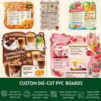 Custom Die-Cut PVC Menus