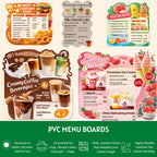 Custom Die-Cut PVC Menus