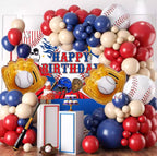 Baseball Theme Balloon Set – Red, Blue & White