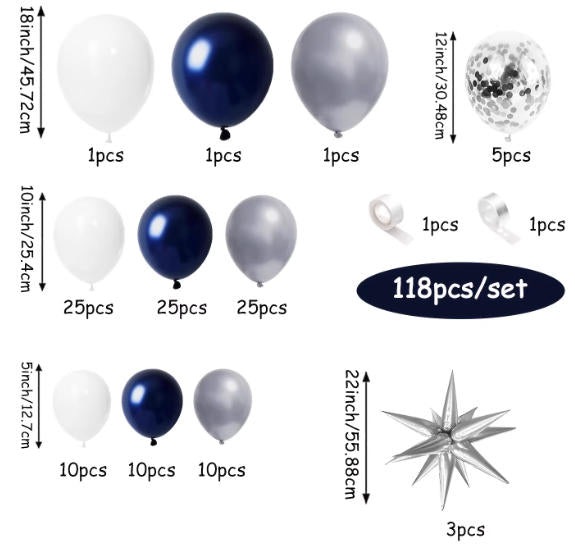 Elegant Blue & Silver Series