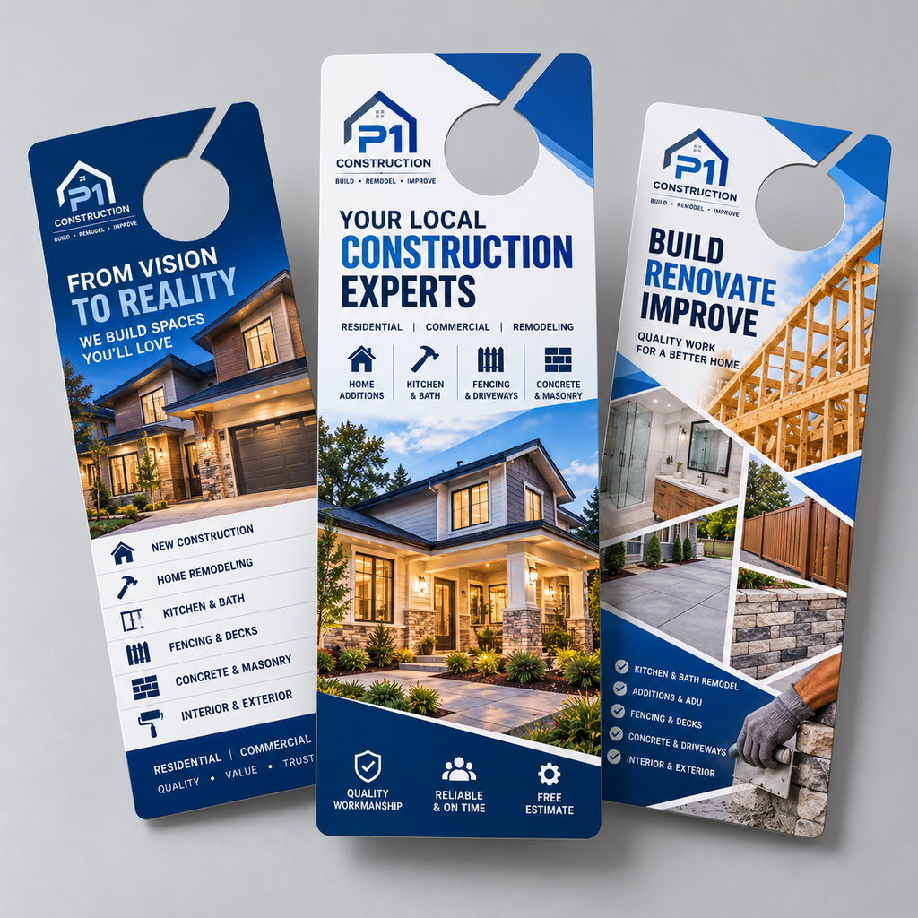 Door hangers mockup